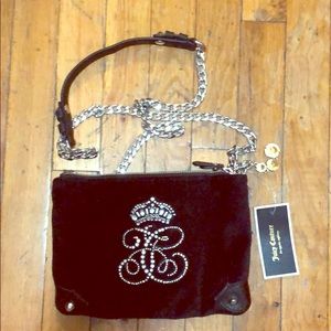 Juicy Couture black velvet purse
